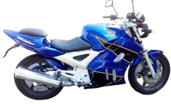 Adesivos Faixa Tanque Moto Honda Twister Cbx 250 2008 Azul